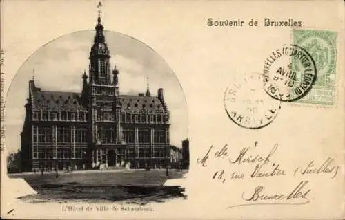 Ak Schaerbeek Schaarbeek Bruxelles Brüssel, Rathaus