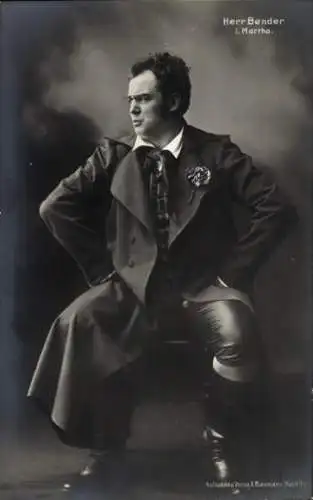 Ak Opernsänger Paul Bender, Martha