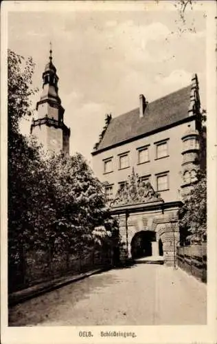 Ak Oleśnica Oels Schlesien, Schlosseingang