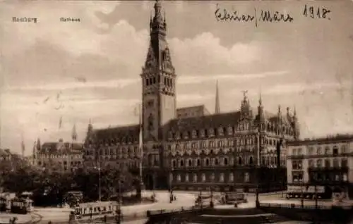 Ak Hamburg Mitte Altstadt, Rathaus