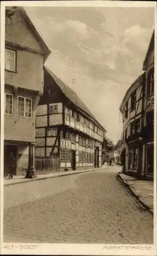 Ak Soest in Westfalen, Altstadt, Marktstraße