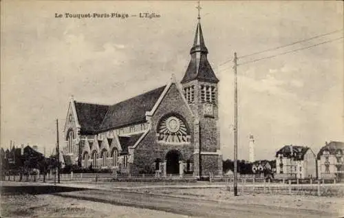 Ak Le Touquet Paris Plage Pas de Calais, Kirche