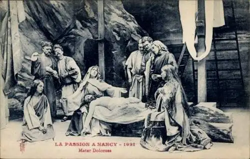 Ak Nancy Meurthe et Moselle, La Passion, Mater Dolorosa, 1921