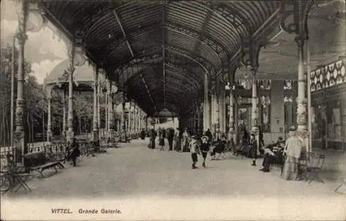 Ak Vittel Lothringen Vosges, Grande Galerie