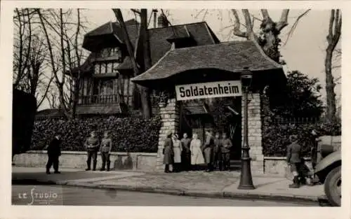 Ak Billancourt Hauts de Seine, Soldatenheim