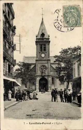 Ak Levallois Perret Hauts de Seine, Kirche