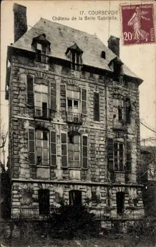 Ak Courbevoie Hauts de Seine, Château de la Belle Gabrielle