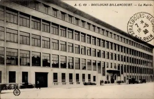 Ak Boulogne Billancourt Hauts de Seine, Das Rathaus