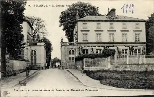 Ak Bellevue Hauts de Seine, La Grande Rue