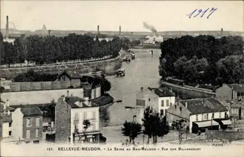 Ak Bellevue Meudon Hauts de Seine, Die Seine