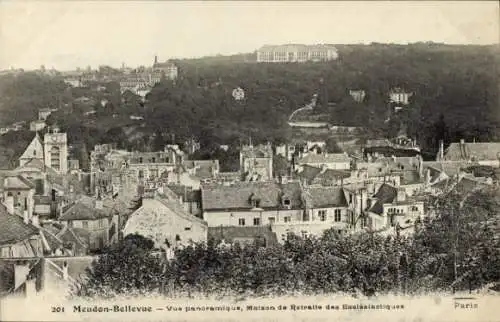 Ak Bellevue Meudon Hauts de Seine, Panoramablick