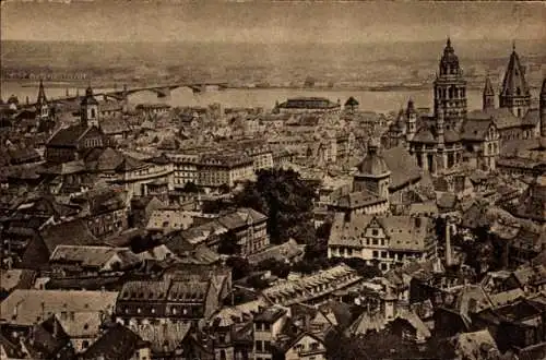 Ak Mainz am Rhein, Blick vom Stephansturm
