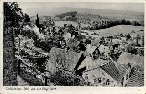 Ak Tecklenburg in Westfalen, Blick von der Burgmauer