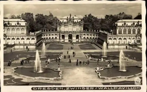 Ak Dresden Altstadt, Zwinger, Wallpavillon