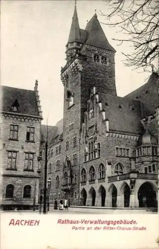 Ak Aachen, Rathaus-Verwaltungsgebäude, Ritter-Chorus-Straße