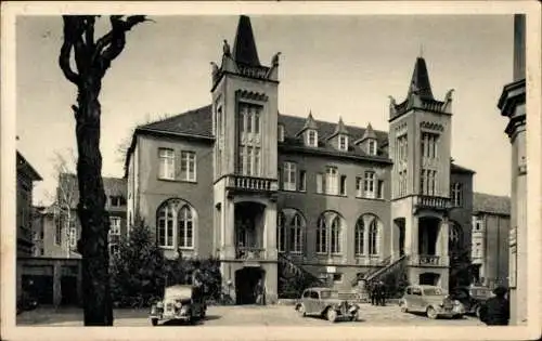 Ak Gütersloh in Westfalen, Rathaus, Autos