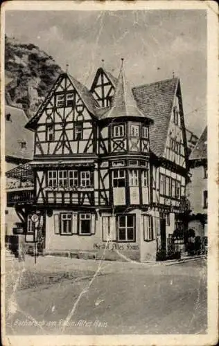 Ak Bacharach am Rhein, Altes Haus, Gasthof