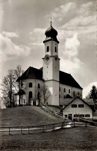 Ak Lechbruck am See Allgäu Schwaben, Kirche