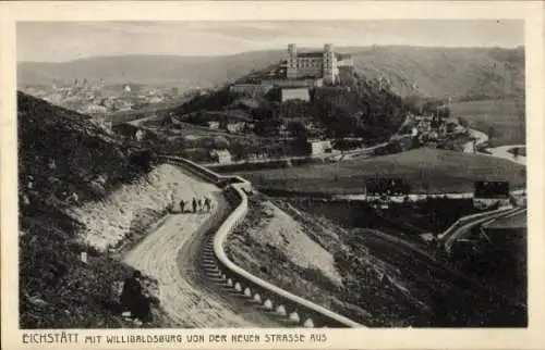 Ak Eichstätt in Oberbayern, Willibaldsburg, Neue Straße