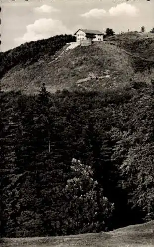 Ak Poppenhausen an der Wasserkuppe Rhön, Weiherberg, Enzian-Hütte, Deutscher Alpenverein