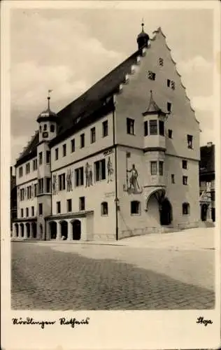 Ak Nördlingen in Schwaben, Rathaus