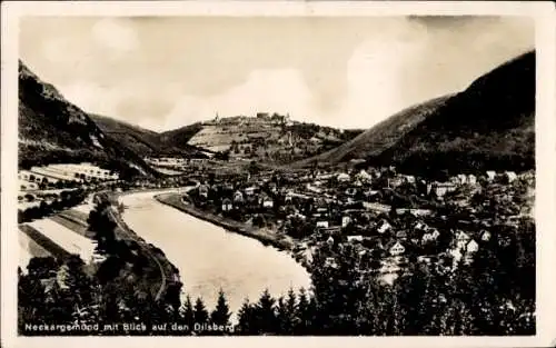 Ak Neckargemünd, Panorama, Dilsberg