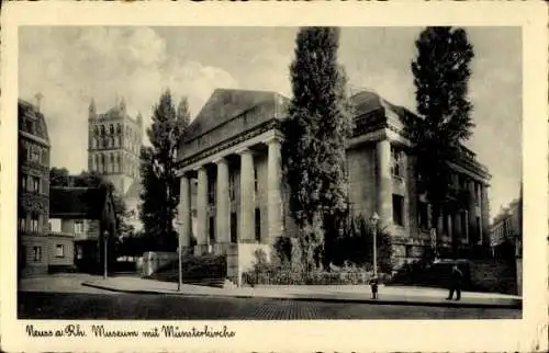 Ak Neuss am Rhein, Museum, Münsterkirche