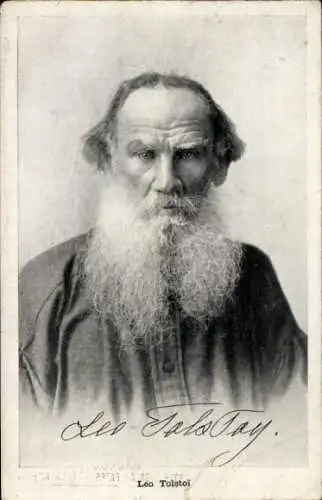 Ak Russischer Schriftsteller Lew Nikolajewitsch Tolstoi, Porträt