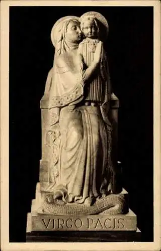 Ak Basilika Sacré-Coeur von Montmartre, Jungfrau des Friedens, G. Serraz