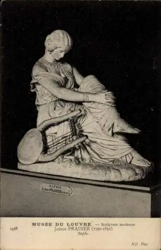 Ak Moderne Skulptur, Sappho, James Pradier