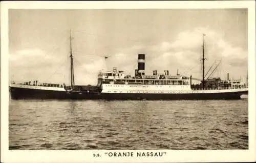 Ak Dampfer SS Oranje Nassau, Royal Netherlands Steamship Co.