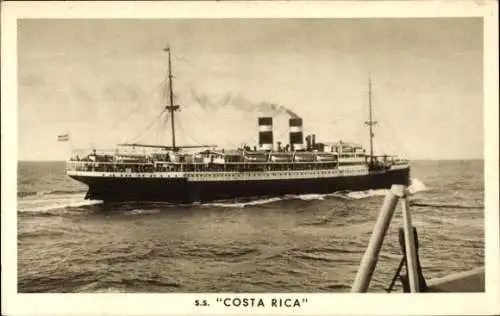 Ak Dampfer SS Costa Rica, Royal Netherlands Steamship Co.