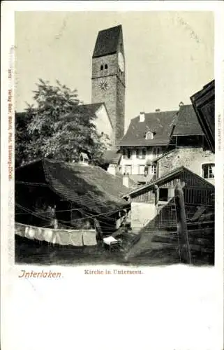 Ak Unterseen Kanton Bern, Kirche