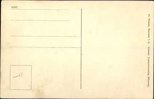 Ak Teplice nad Metují Wekelsdorf Reg. Königgrätz, Wekelsdorfer Felsen, Kaiser Friedrich Stein