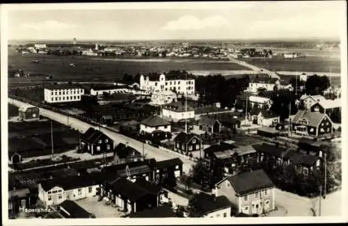 Ak Haparanda Schweden, Luftbild vom Ort