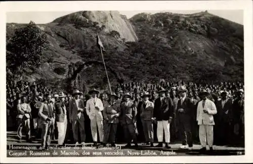 Ak Bimbe Huambo Angola, Homenagem ao pacificador, Coronel Romeiras de Macedo