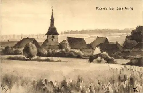 Ak Sarrebourg Saarburg Lothringen Moselle, Kirche