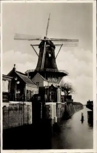 Ak Gorinchem Südholland Niederlande, Oliemolen De Eendracht