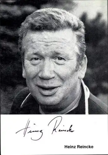 Ak Schauspieler Heinz Reincke, Portrait, Autogramm