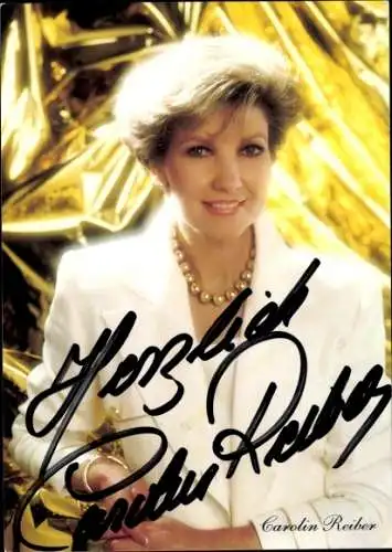 Ak Schauspielerin Carolin Reiber, Portrait, Autogramm