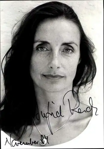 Ak Schauspielerin Ingrid Reich, Portrait, Autogramm