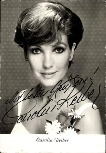 Ak Schauspielerin Carolin Reiber, Portrait, Autogramm