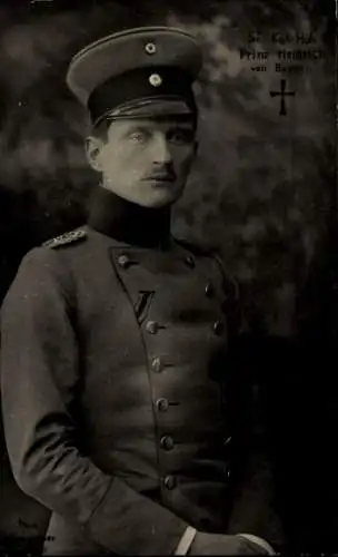 Ak Prinz Heinrich von Bayern, Porträt in Uniform