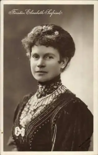 Ak Prinzessin Elisabeth Marie Auguste von Bayern, Porträt