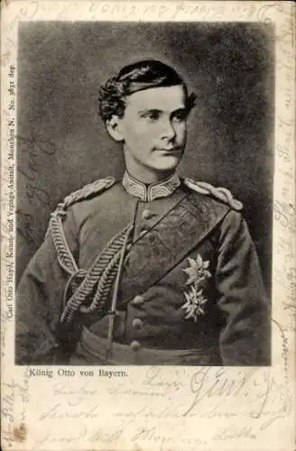 Ak König Otto von Bayern, Porträt in Uniform