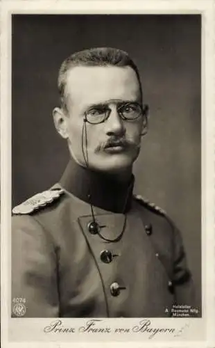 Ak Prinz Franz von Bayern, Portrait