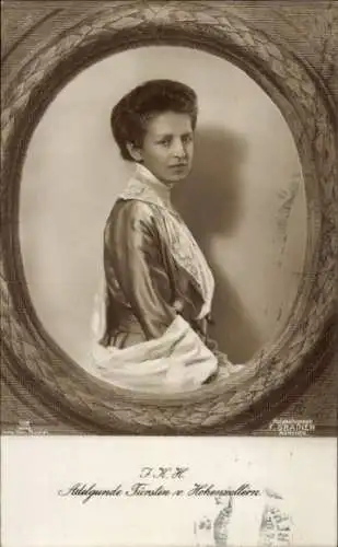 Passepartout Ak Adelgunde Fürstin von Hohenzollern