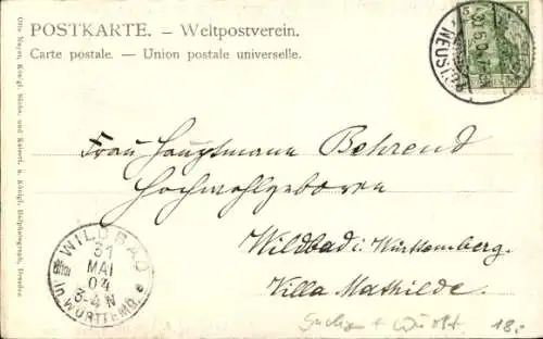 Ak Frau Prinzessin Johann Georg, Herzogin zu Sachsen
