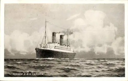 Ak Dampfschiff RMS Caronia, Cunard Line