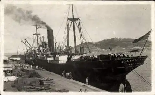 Foto Ak Ceuta Spanien, Hafen, spanisches Dampfschiff aus Valencia